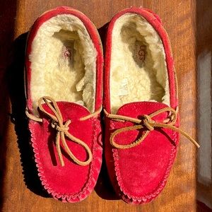 Red UGG slippers